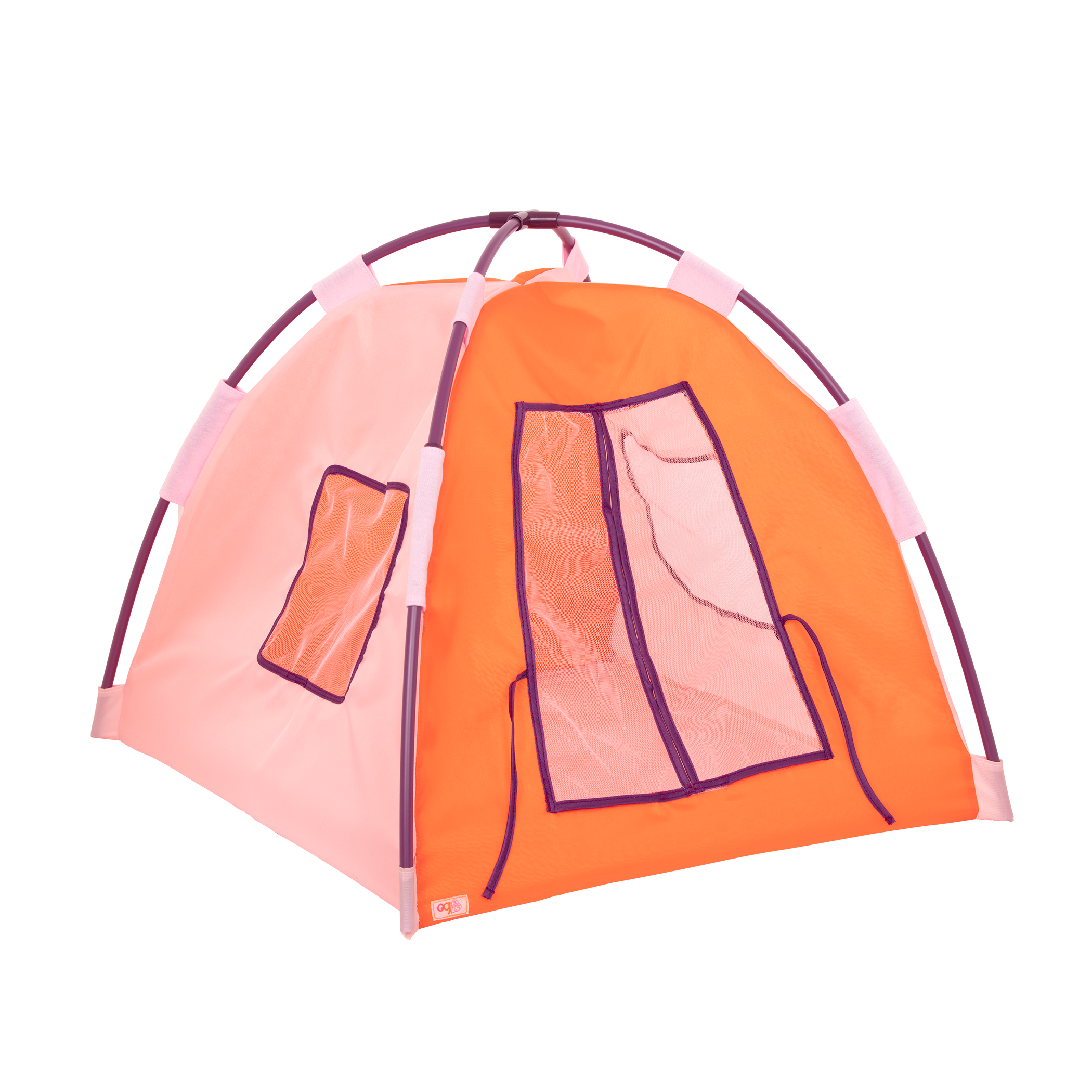 18-inch doll using camping playset