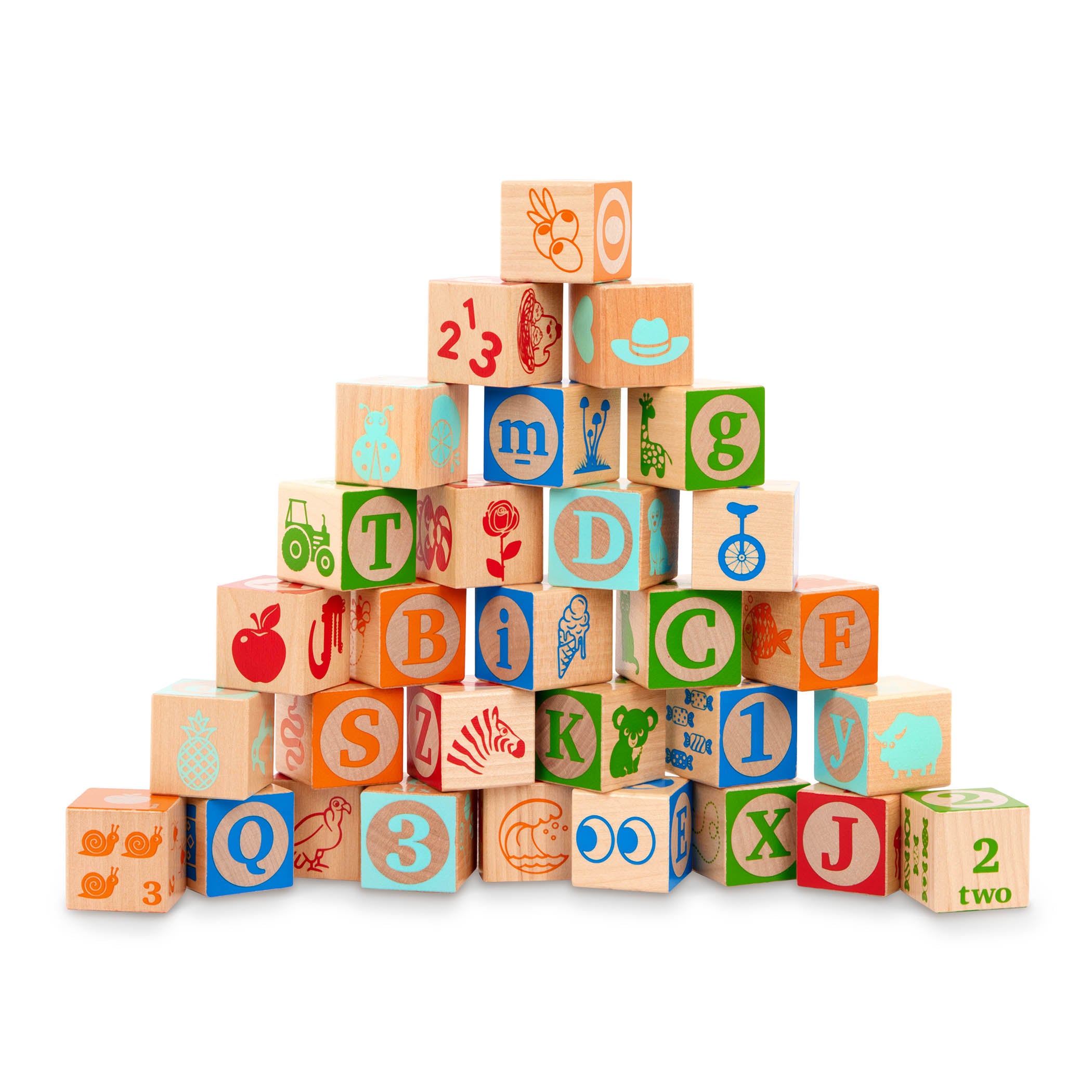 Battat - Puzzle ABC Block Wagon