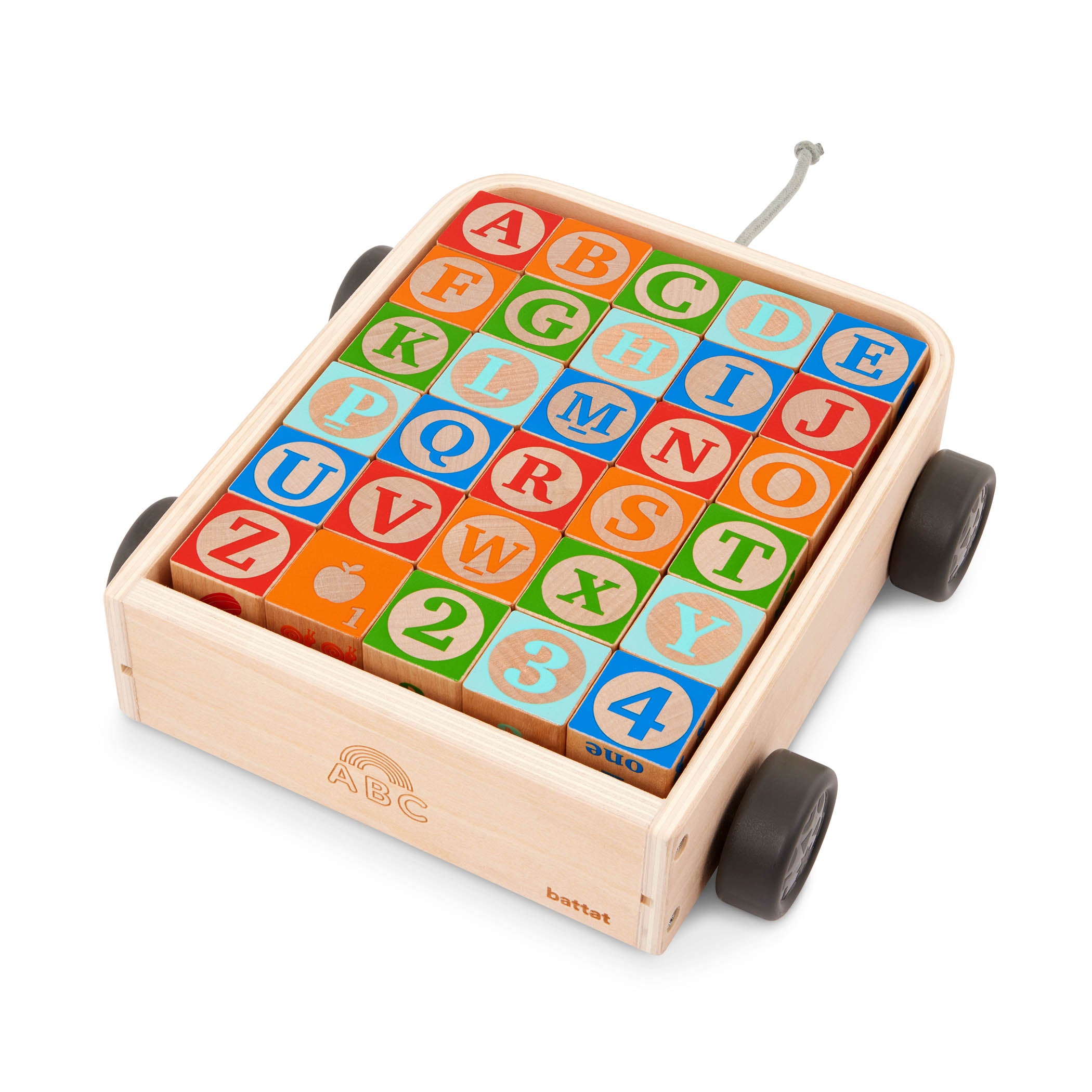 Battat - Puzzle ABC Block Wagon