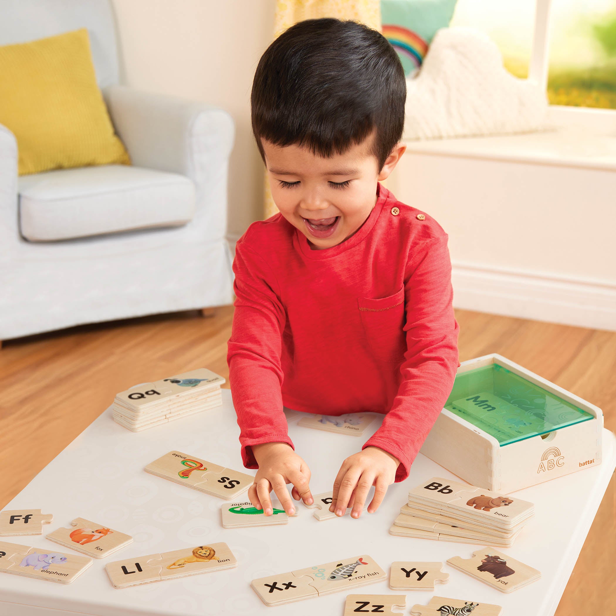 Battat - Puzzle One Match ABC Puzzle Box