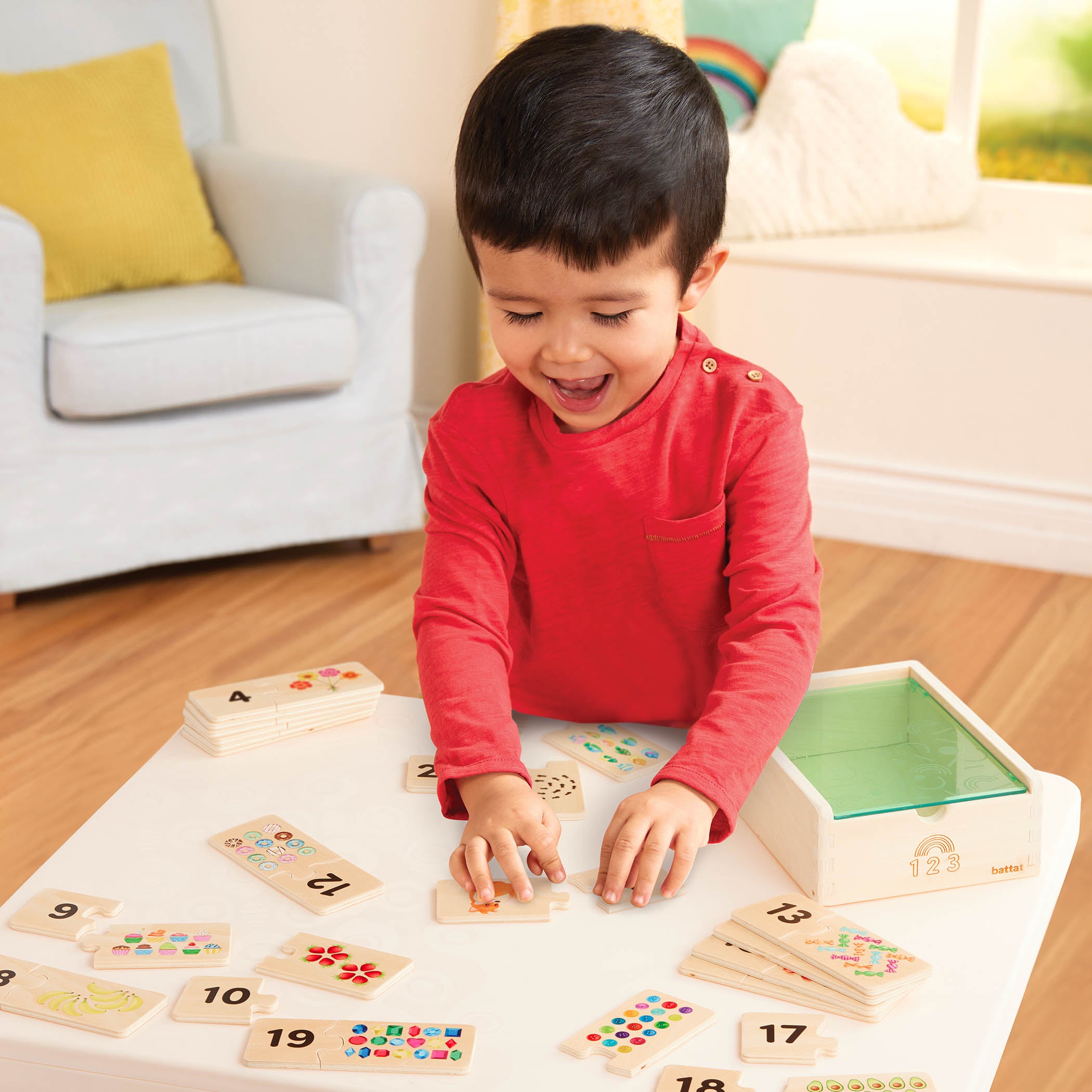 Battat - Puzzle One Match 123'S Puzzle Box