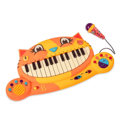 Interactive cat piano and microphone