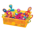 Interlocking bristle building blocks.