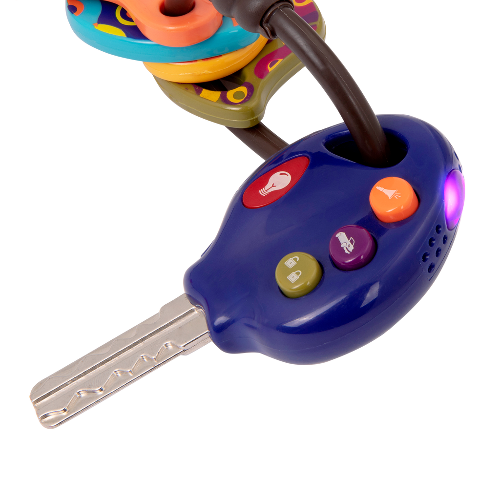 Luckey car key toy for baby navy