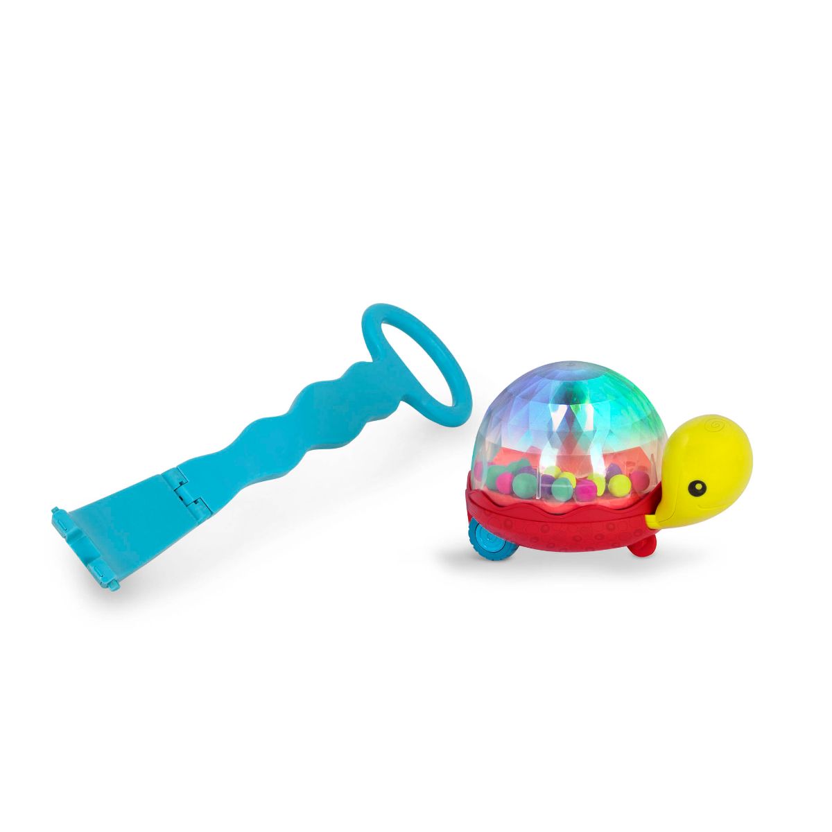Light-up turtle walker and popper