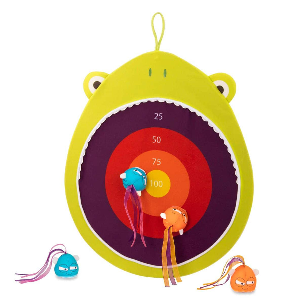Pond-themed Velcro dart board