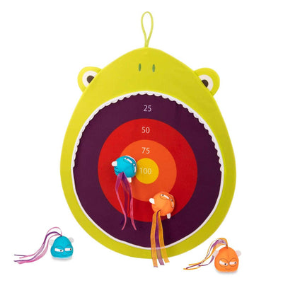 Pond-themed Velcro dart board