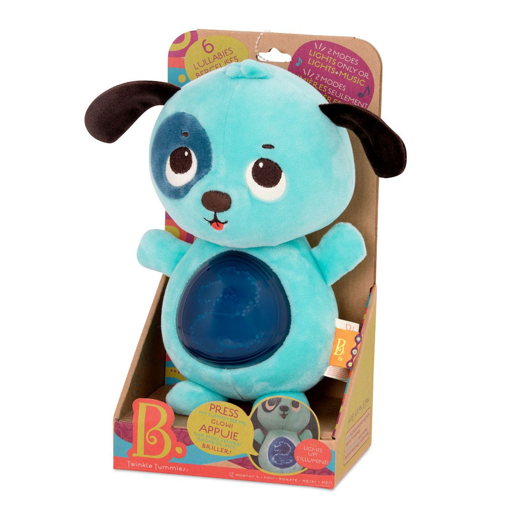Light-up dog plushie