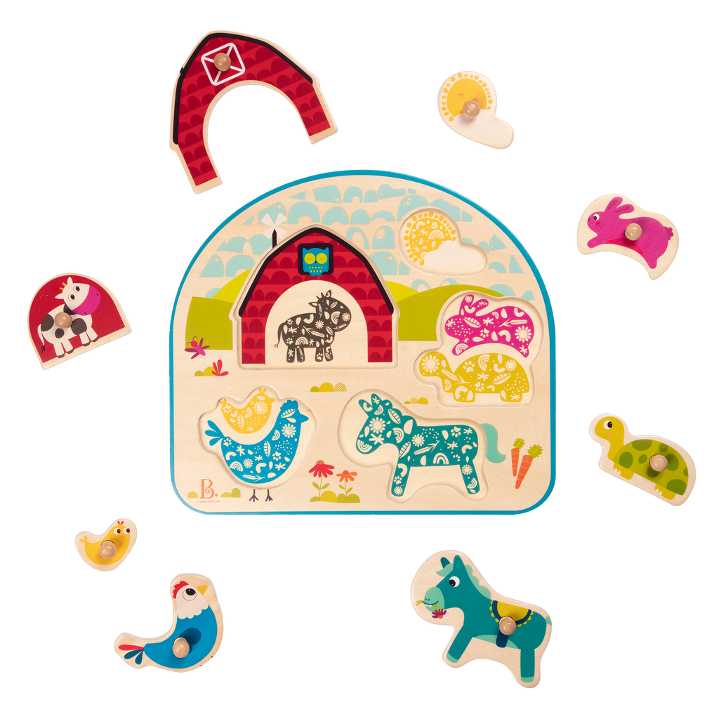 Farm peg puzzle.