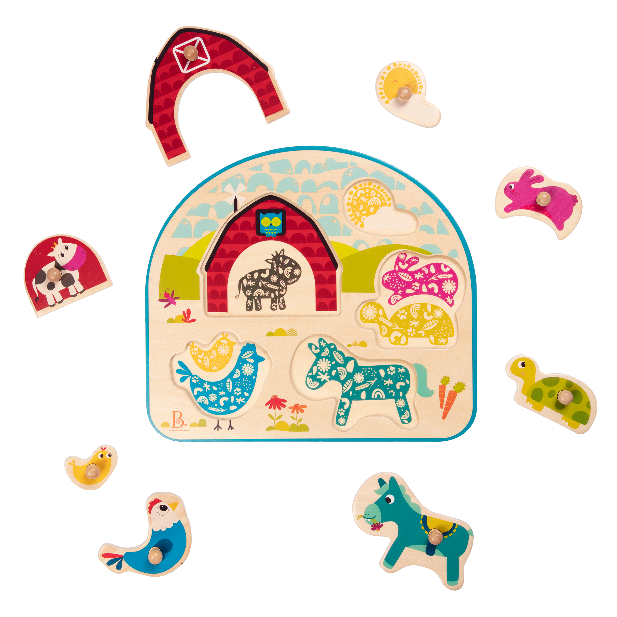 Farm peg puzzle.