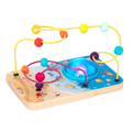Wooden wire maze.