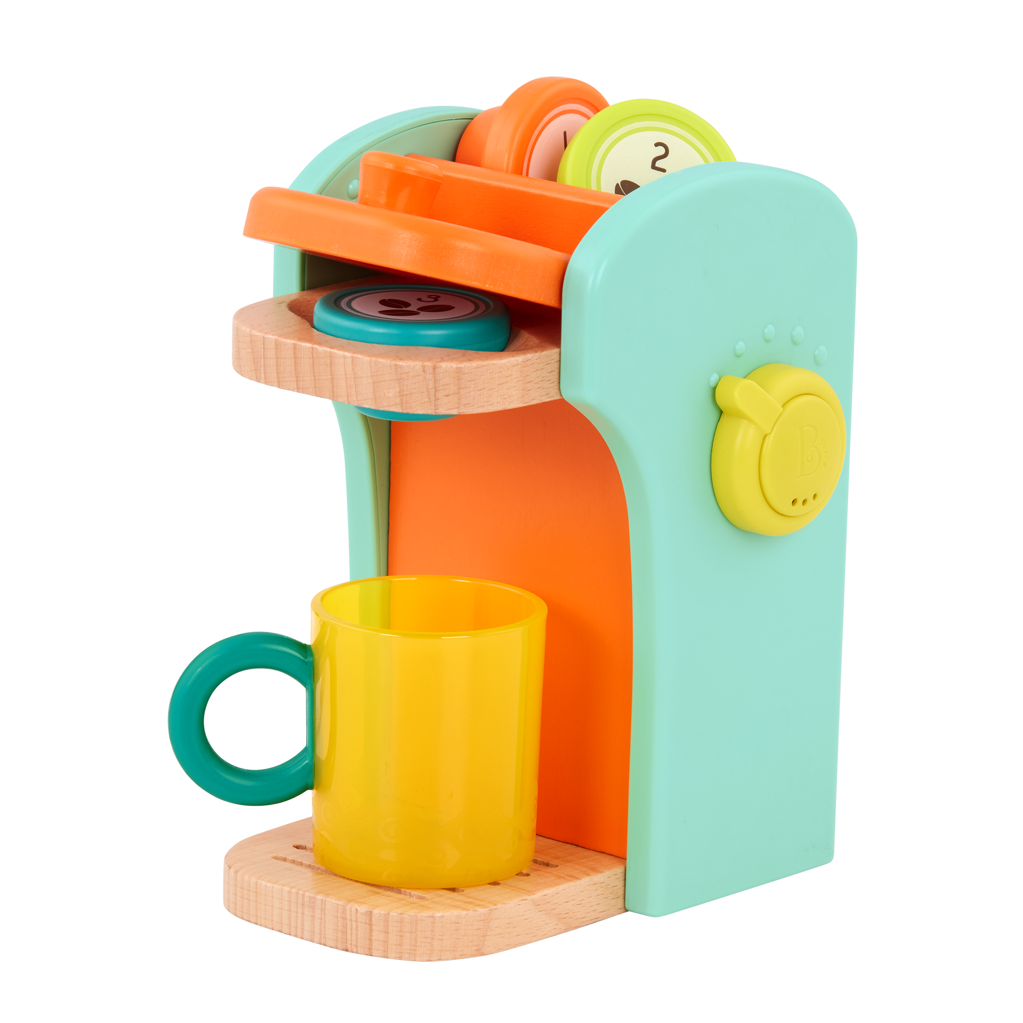Toy coffee maker set.