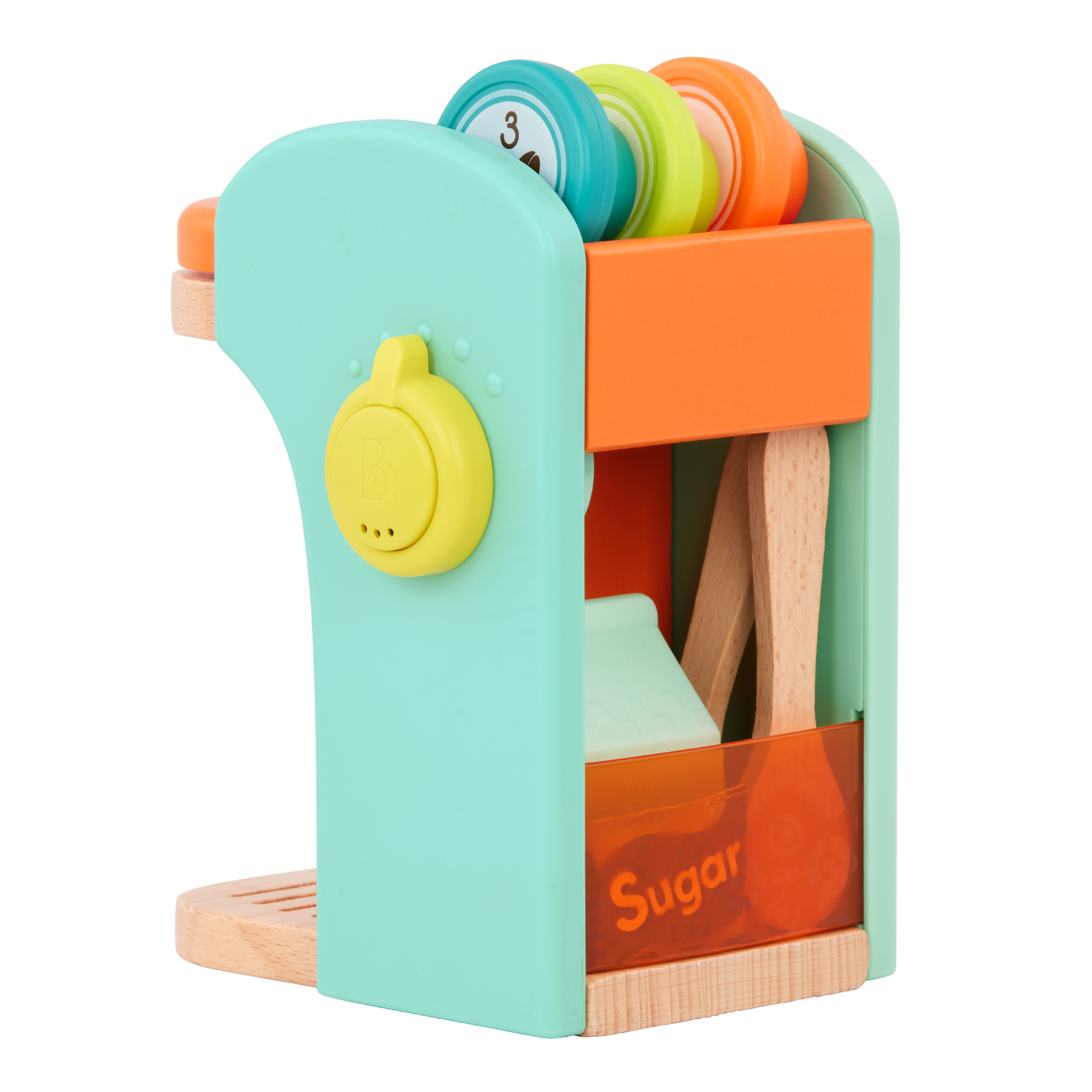 Toy coffee maker set.