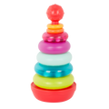 Rainbow stacking rings teether rattles