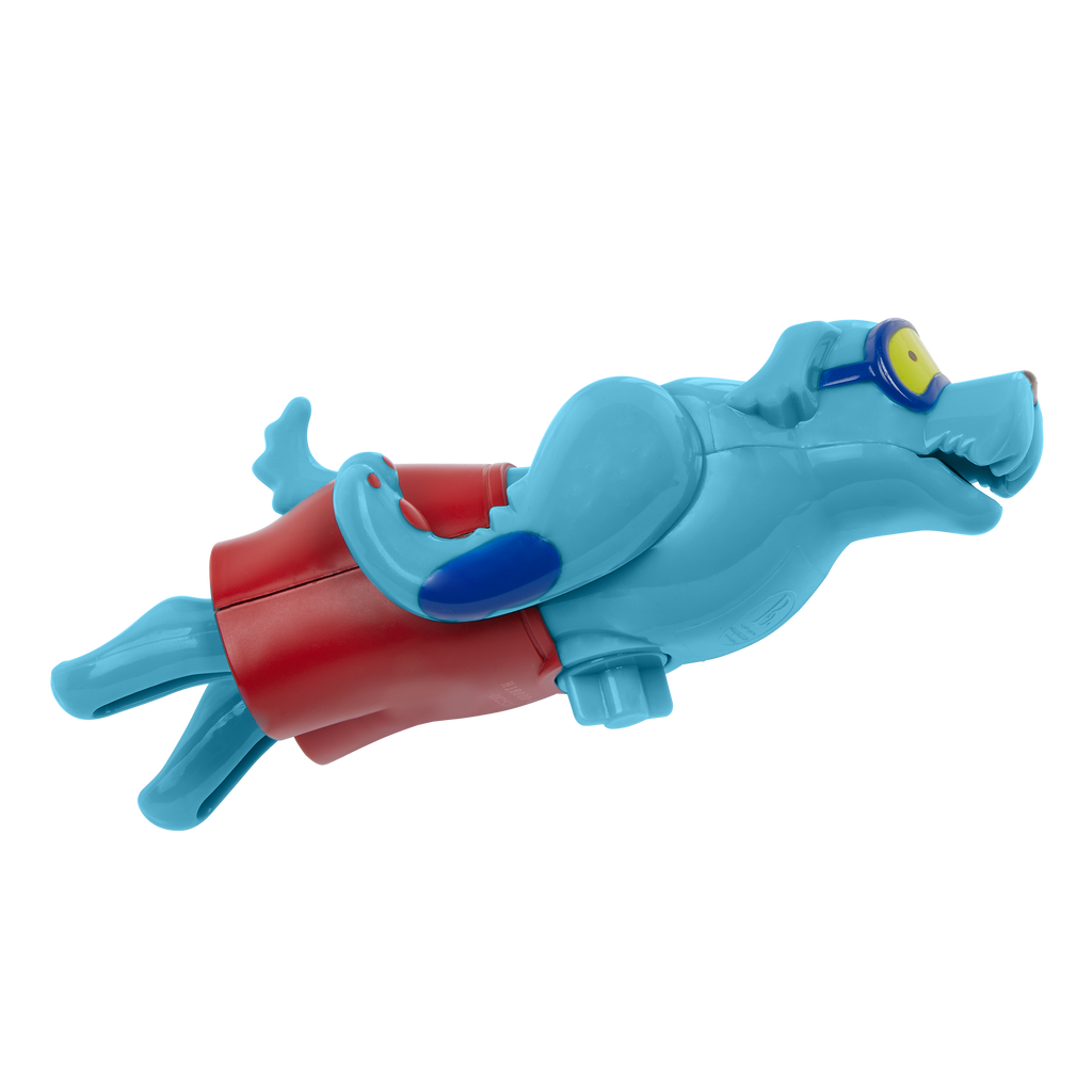 Wind-up dog toy.
