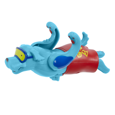 Wind-up dog toy.