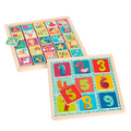 Two wooden puzzles.