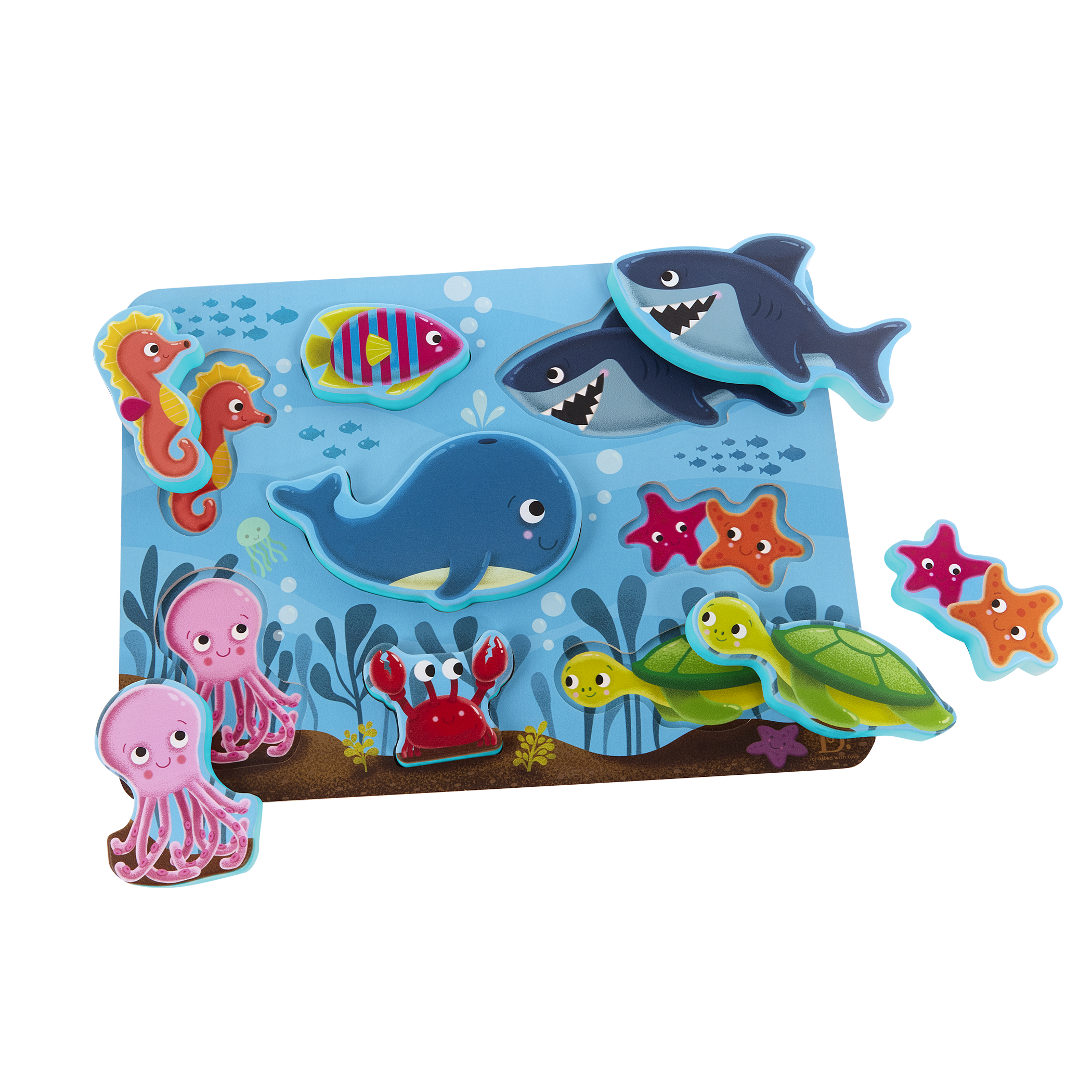 Chunky ocean animals puzzle.