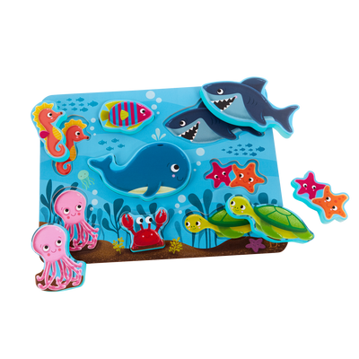 Chunky ocean animals puzzle.