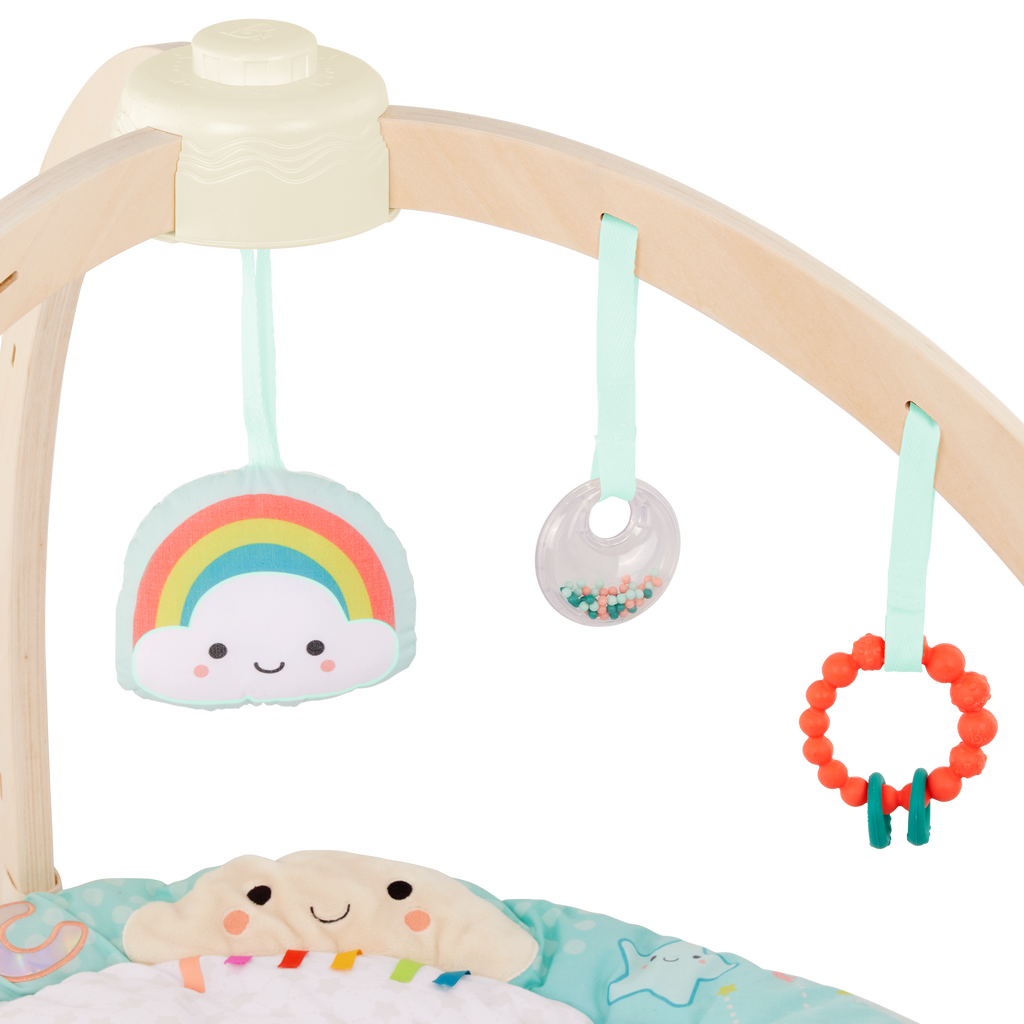 Sensory baby activity gym cotton mat hanging toys