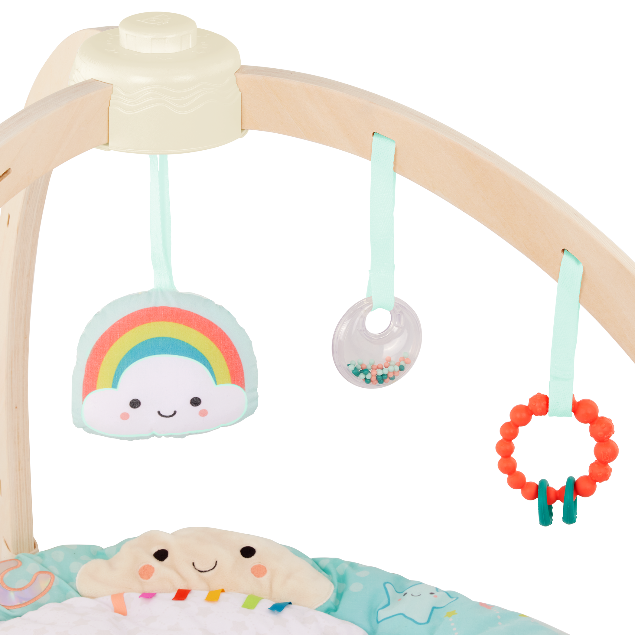 Sensory baby activity gym cotton mat hanging toys