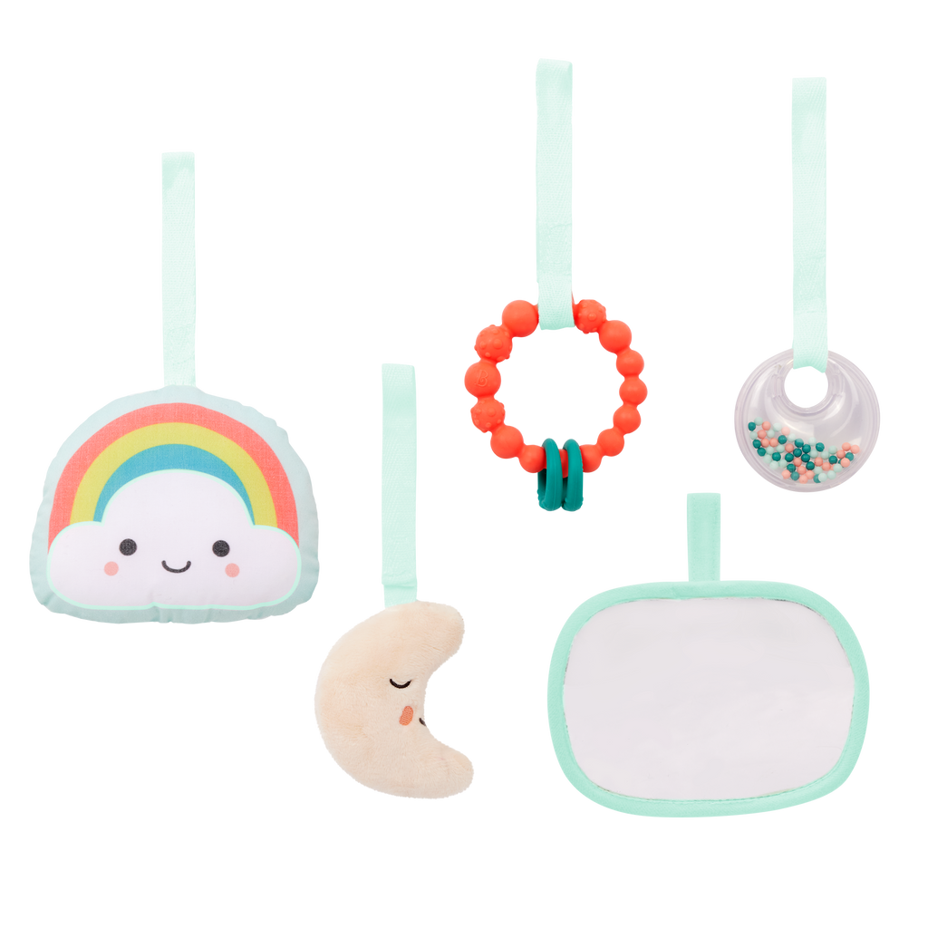 Sensory baby activity gym cotton mat hanging toys