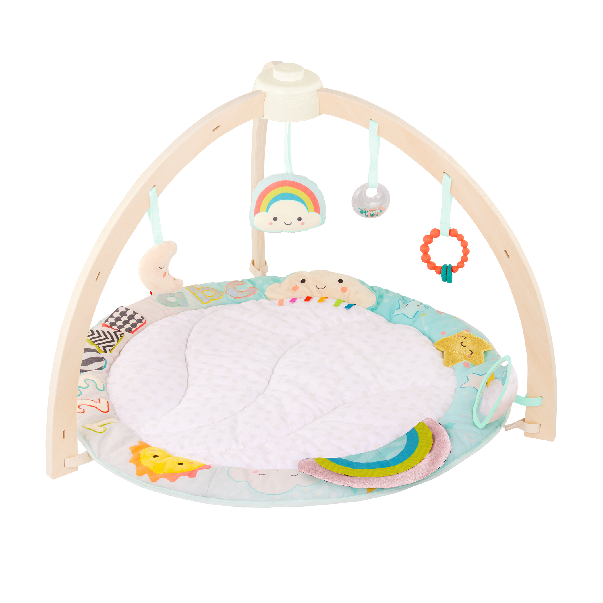 Sensory baby activity gym cotton mat hanging toys