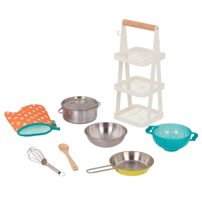 Play kitchen accessories.