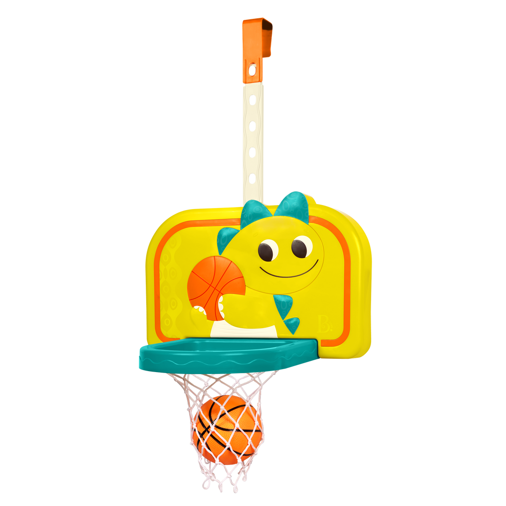 Adjustable kids basketball net door hanging