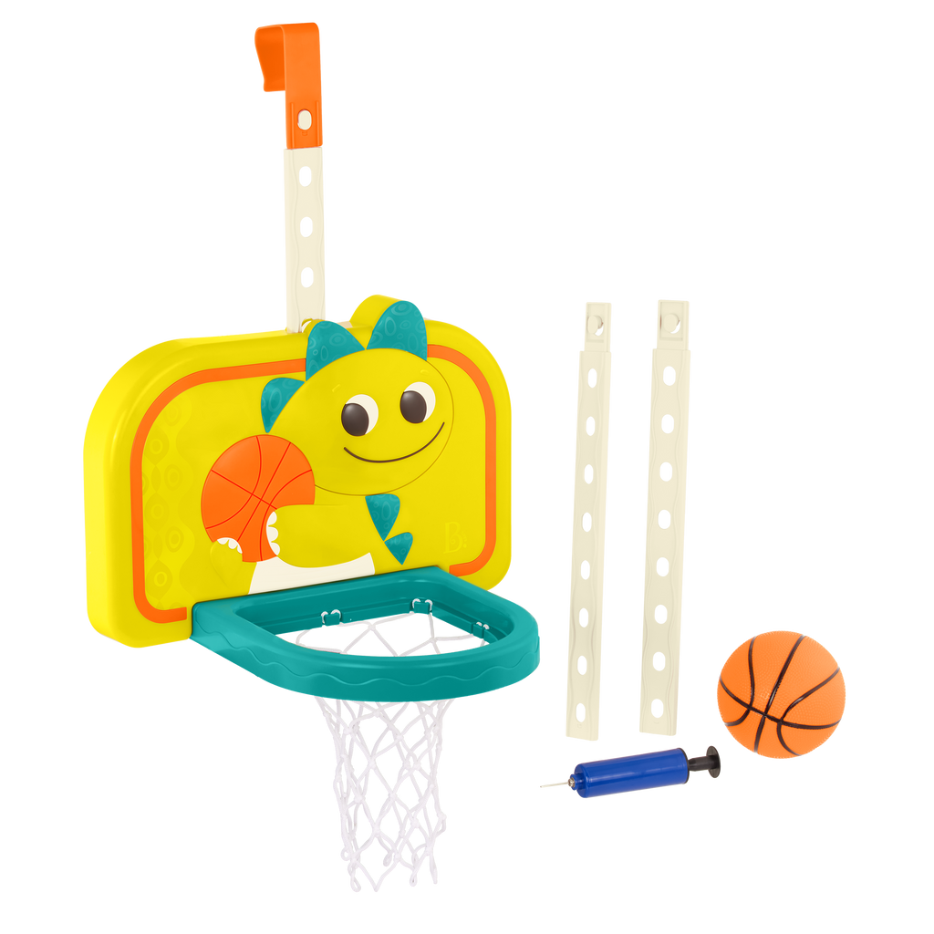 Adjustable kids basketball net door hanging