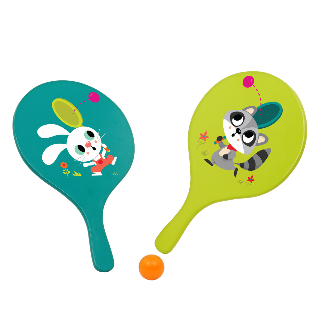 Bouncy paddle ball game for kids summer