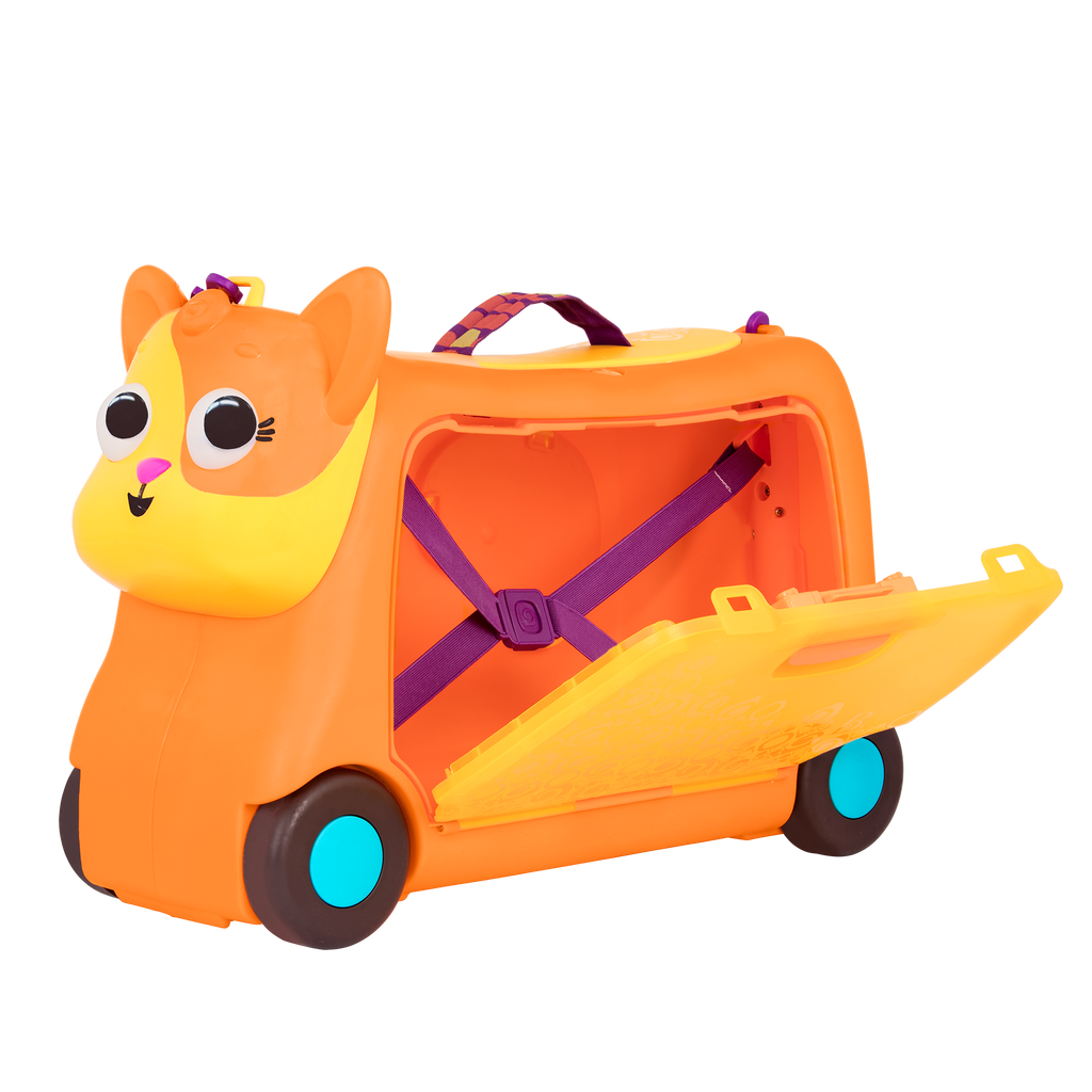 Cat ride-on.