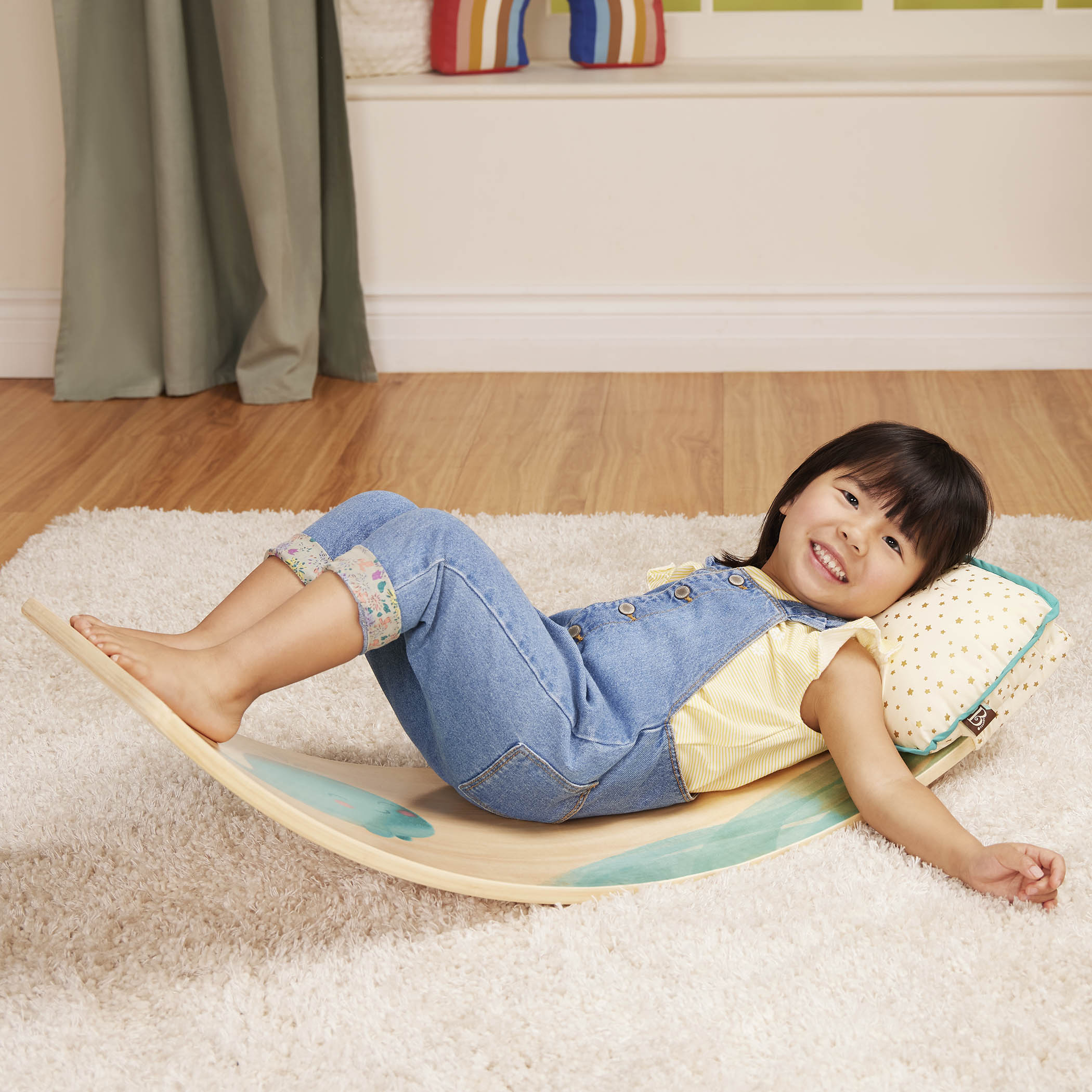 Kids furniture wooden montessori balance board for toddlers