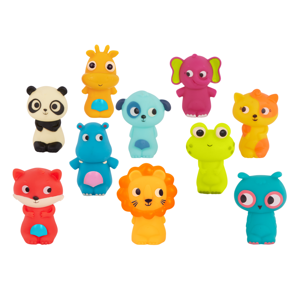 Animal finger puppets set for toddlers bath toy