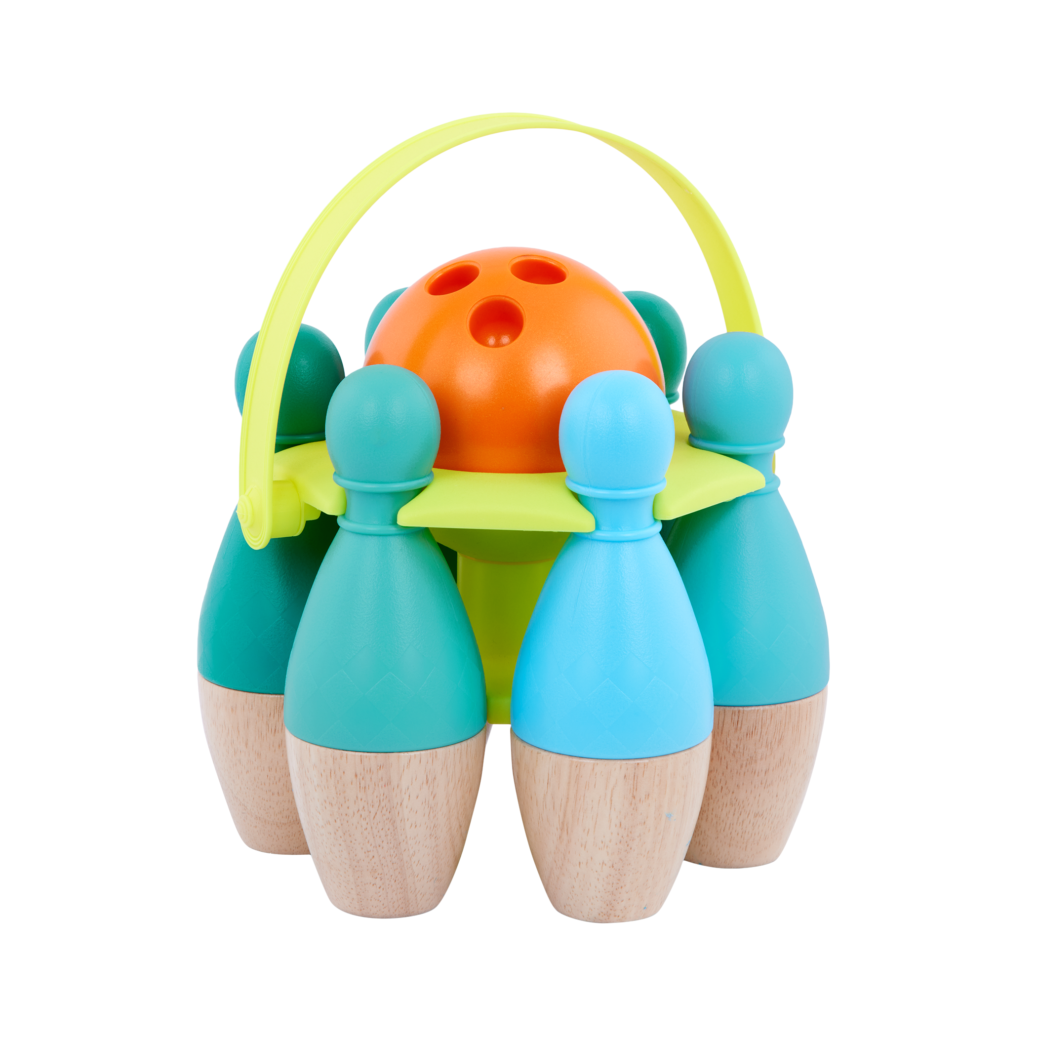 B. toys – B. sports Wooden Bowling Set