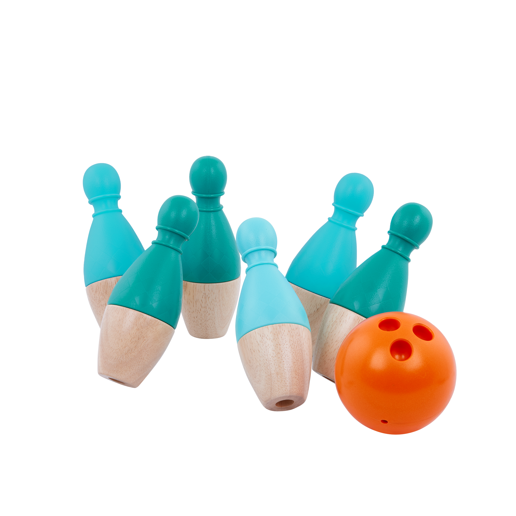 B. toys – B. sports Wooden Bowling Set