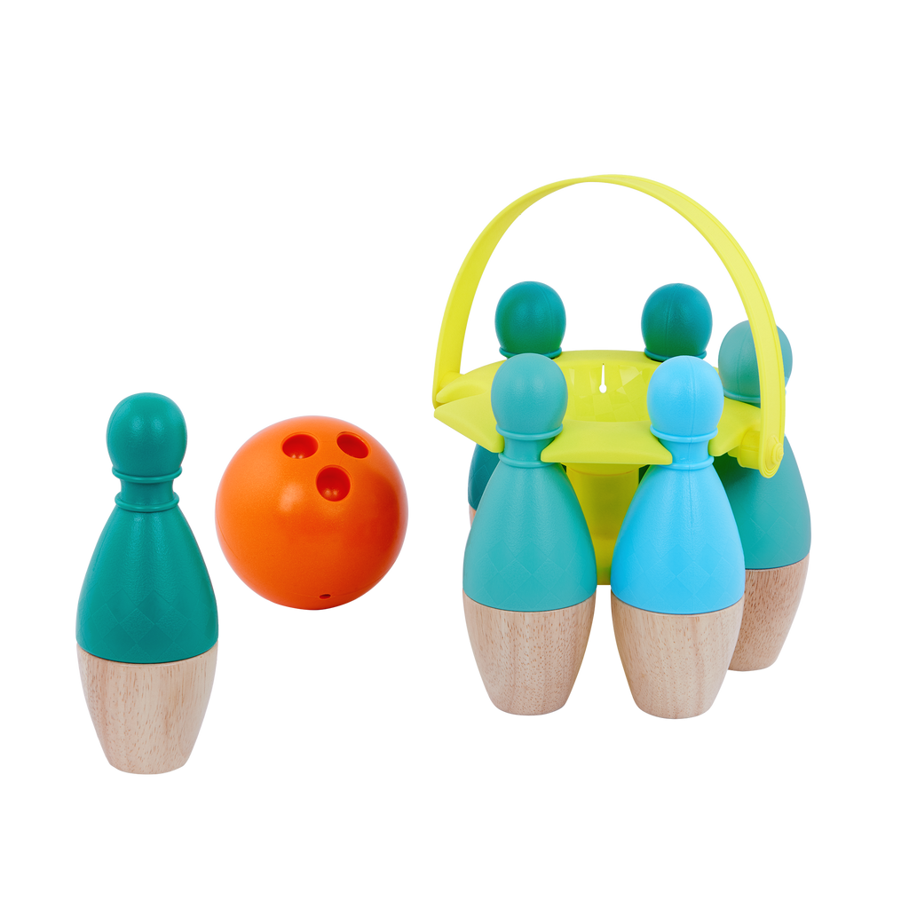 B. toys – B. sports Wooden Bowling Set