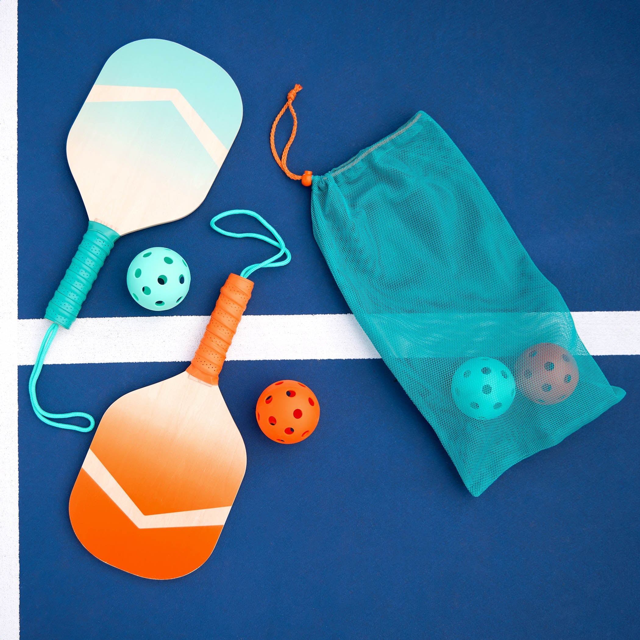 Kids pickleball set 2 paddles storage bag
