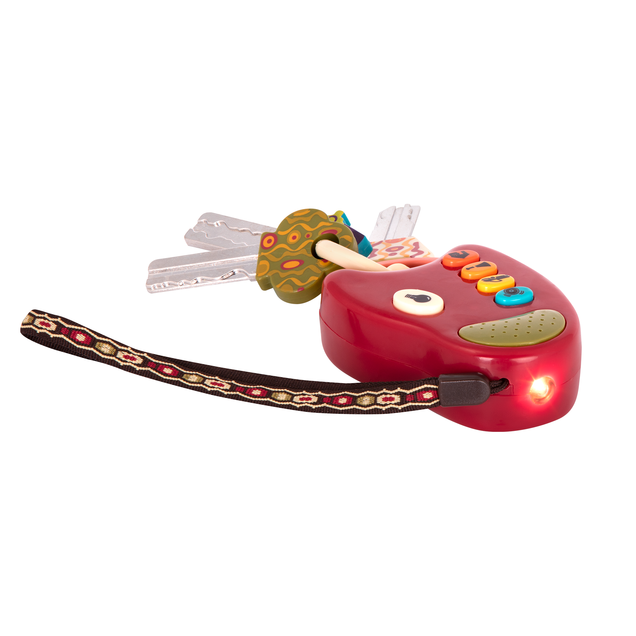 B. toys – FunKeys; Hellophone