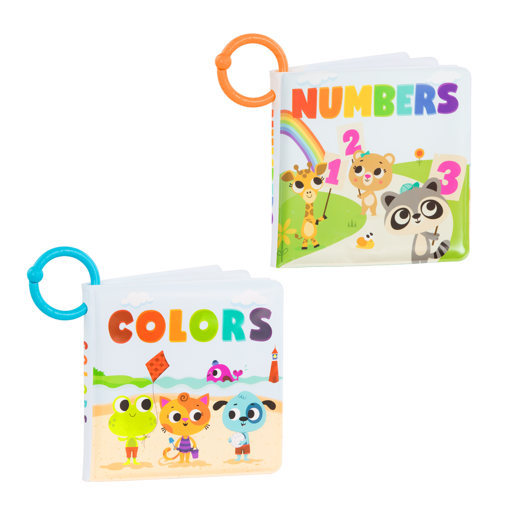 Waterproof bath book for babies numbers colors