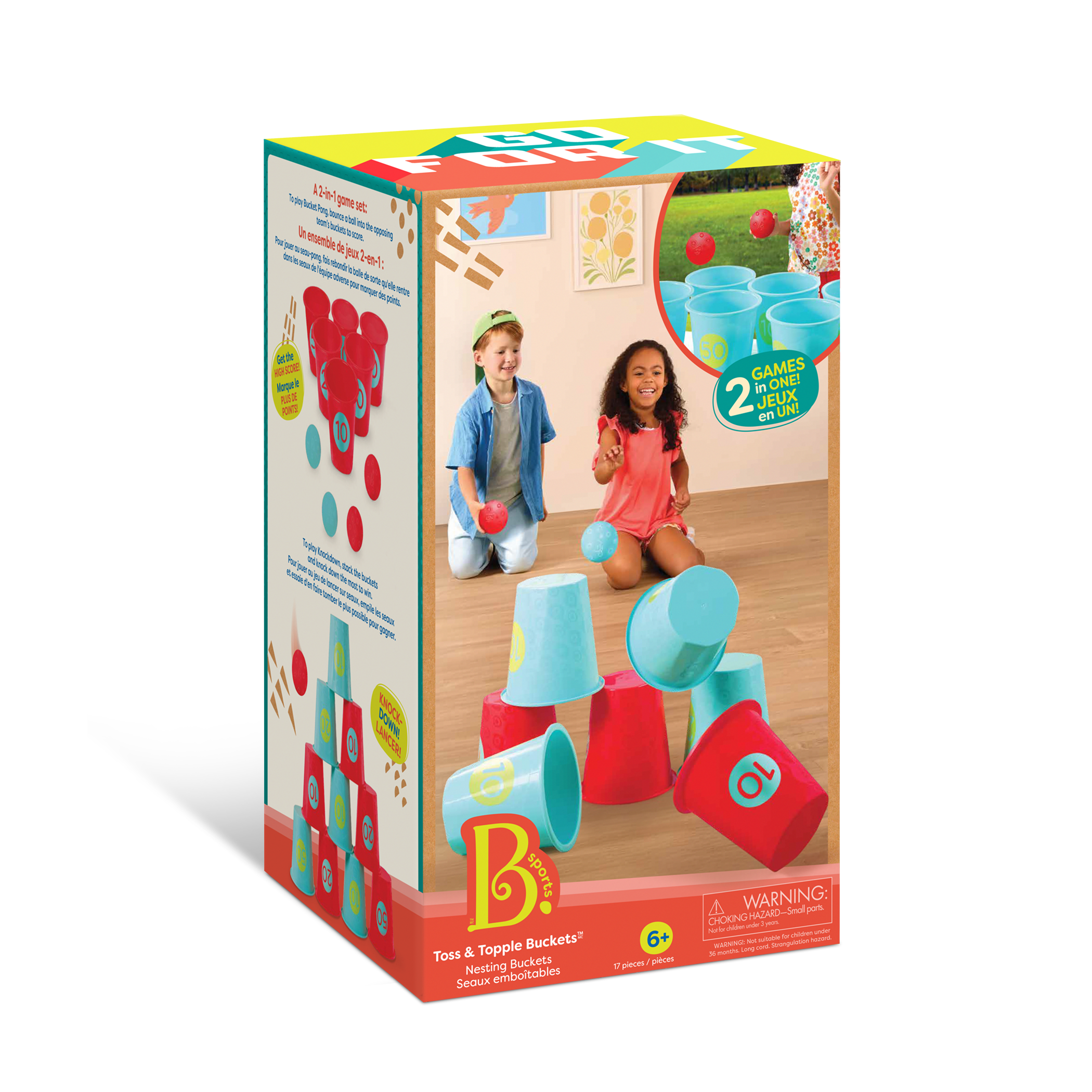 B. toys - Toss & Topple Buckets™