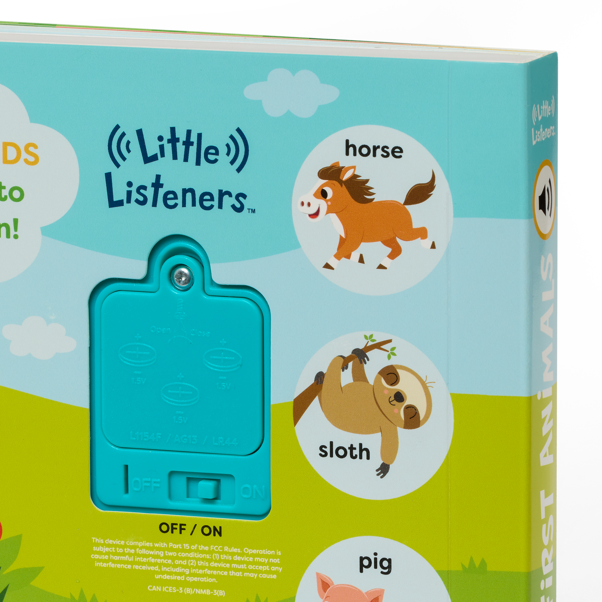 Interactive audio board book for babies and toddlers