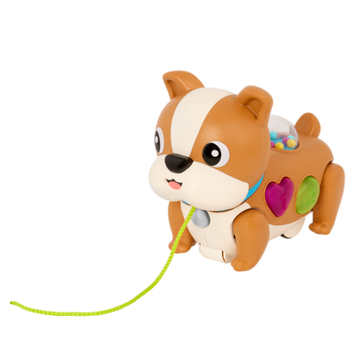 Pull toy dog with lights and sounds learning walking