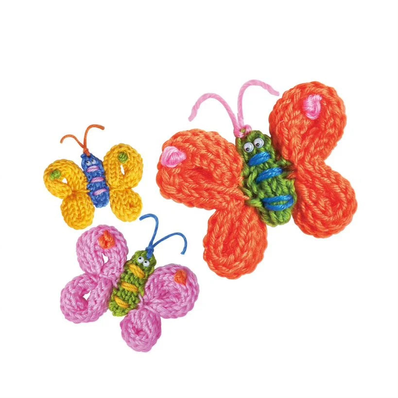 4M - Little Craft Spool Knit Butterflies Kit