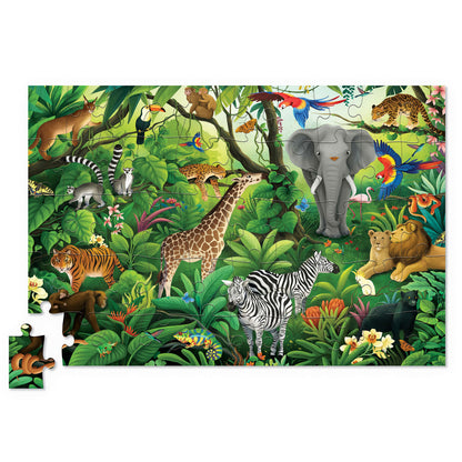 Crocodile Creek - Puzzle Holographic 50pc Jungle Paradise