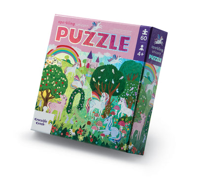Crocodile Creek - Puzzle Foil 60pcs - Sparkling Unicorn
