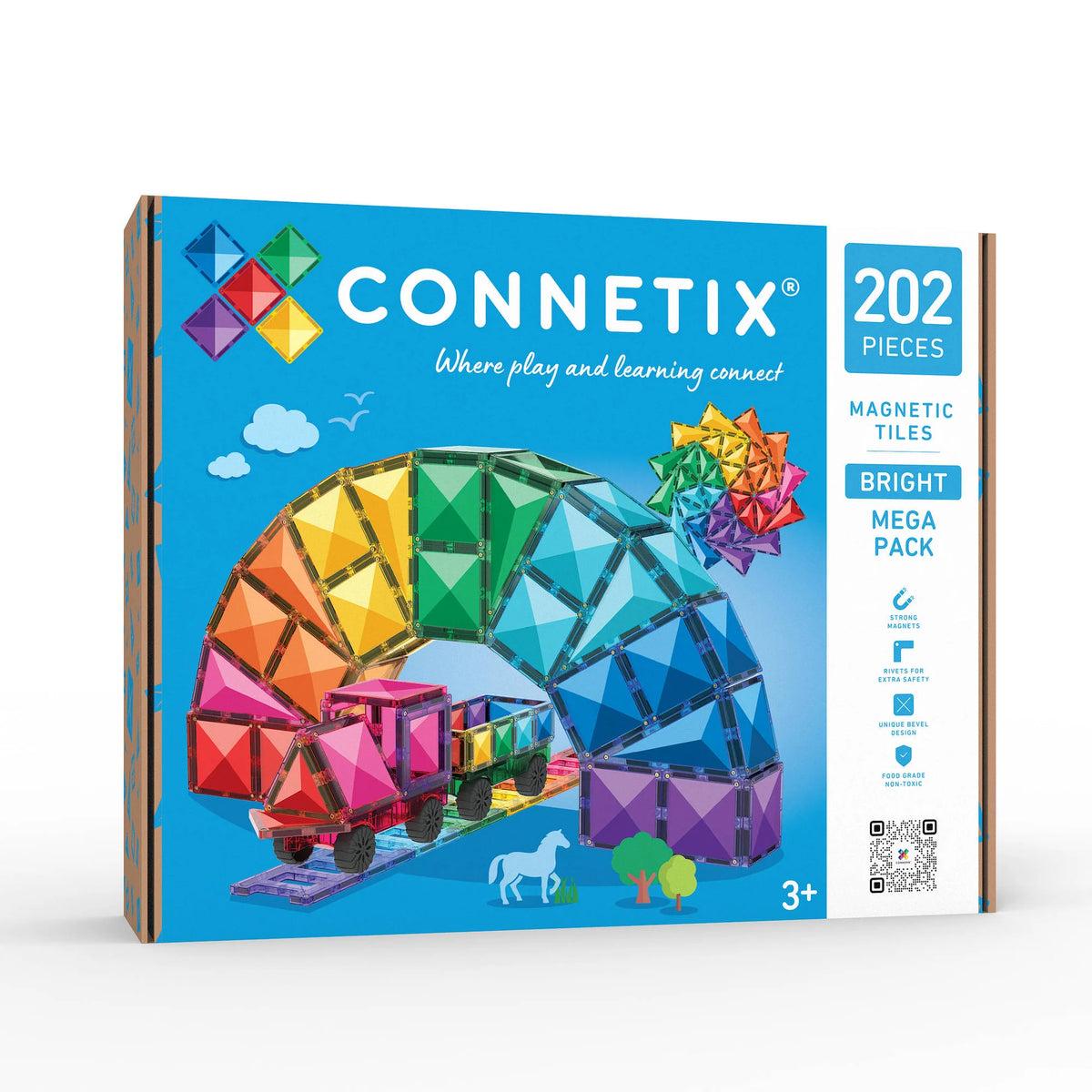 Connetix - Bright Mega Pack 202pc