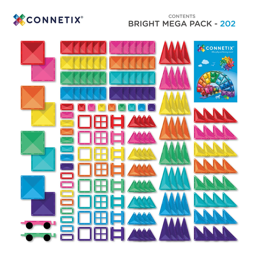 Connetix - Bright Mega Pack 202pc