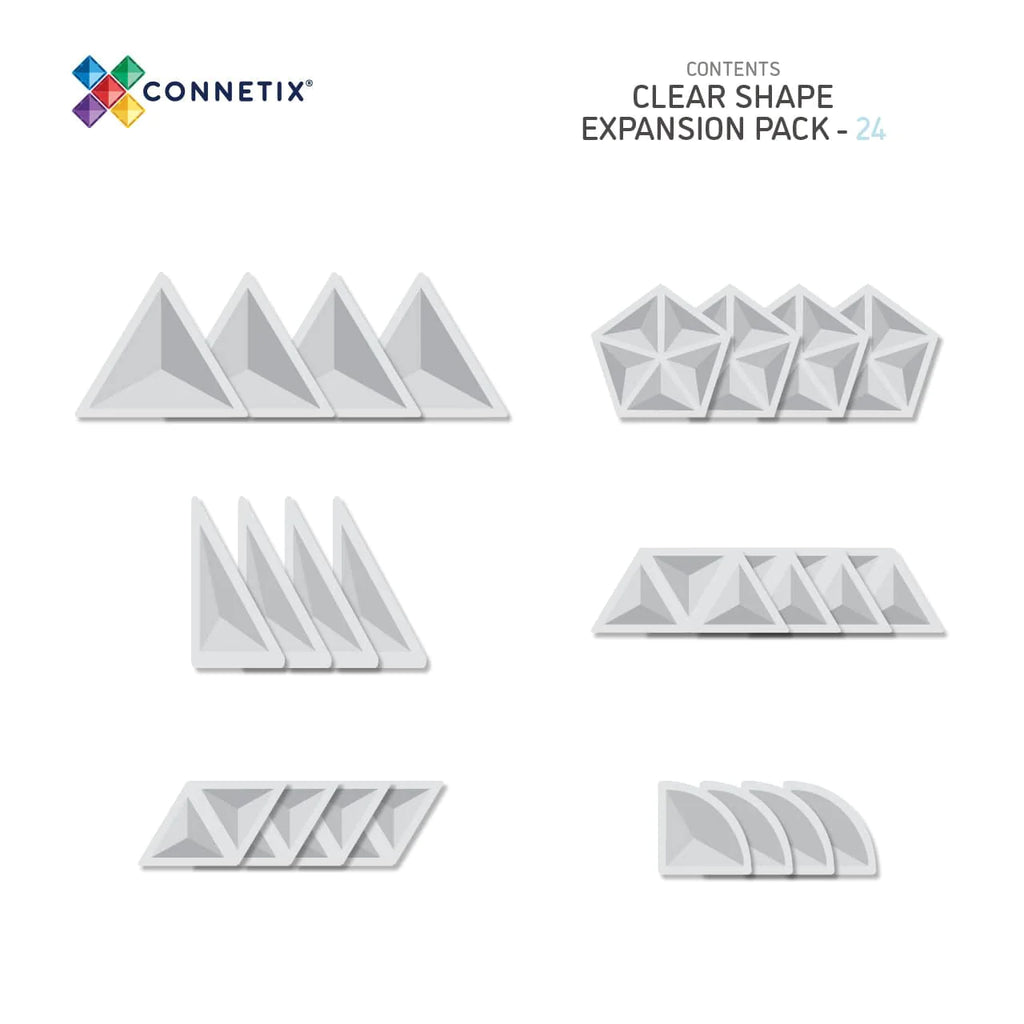 Connetix - Clear Shape Expansion 24pcs