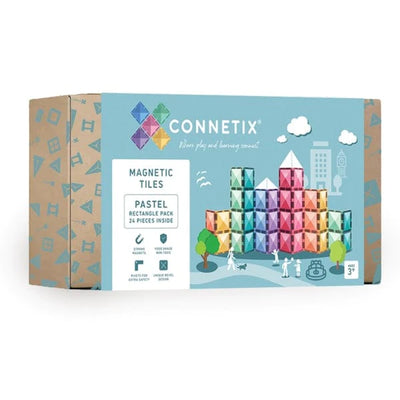 Connetix - Rectangle Pack - Pastel - 24 Piece